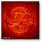 image of the Sun by SOHO